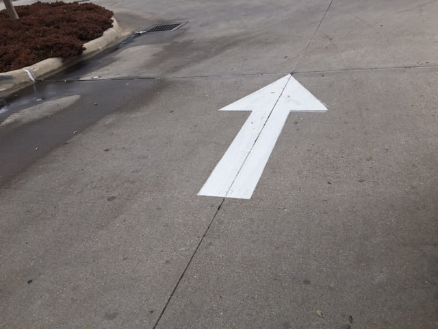 Directional Arrows In Parking Lot St Louis